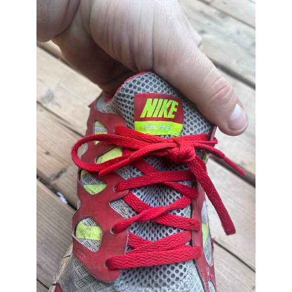Nike Free Run2 Men's Sneakers Shoes Size 9.5 Lace Up Running Trainers Gray/Red - Picture 5 of 10